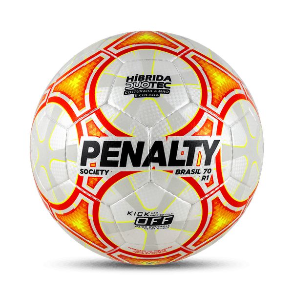Bola de Futebol Society Penalty Brasil 70 R1 XXIII - Laranja Único