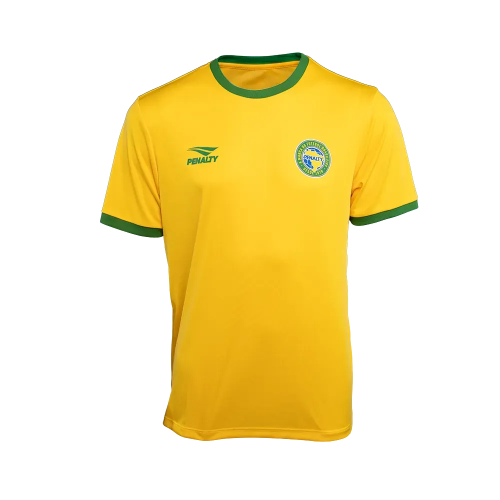 Camiseta Esportiva Juvenil Penalty Brasil 70 – Leve e Respirável para Treino e Escolinha